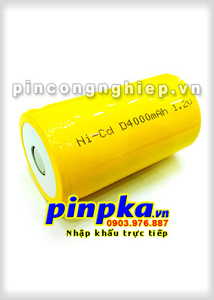 Pin Sạc Công Nghiệp-Pin Cell 1,2v NiCD D 4000mAh